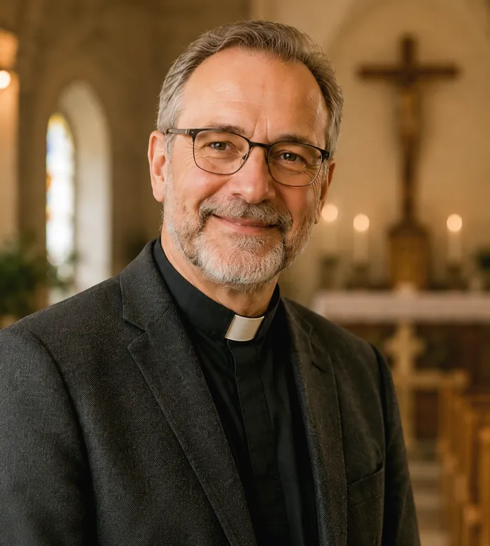 Porträt des Pfarrers in der Pfarrkirche